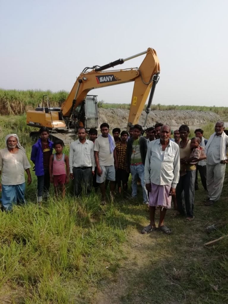 स्थानीयवासीले राेेके गण्डकमा काम, क्षतिपुर्ति सहित ५ बूंदे माग