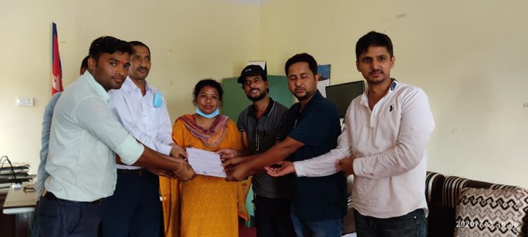 संयुक्त विद्यार्थी सगंठनद्वारा ज्ञापन पत्र