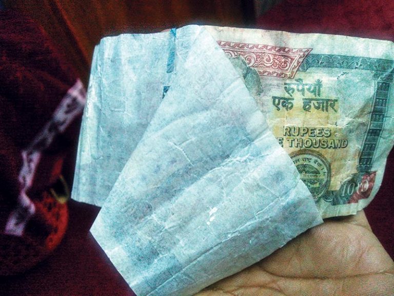 नक्कली नोट सहित पक्राउ     