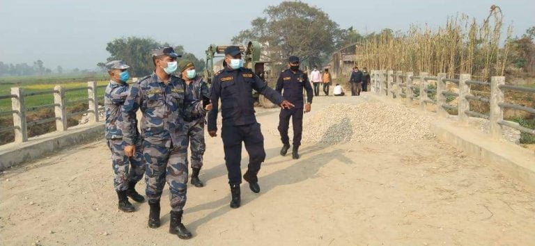 सशस्त्र प्रहरी उपरिक्षक पोखरेल द्वारा  स्थलगत अनुगमन
